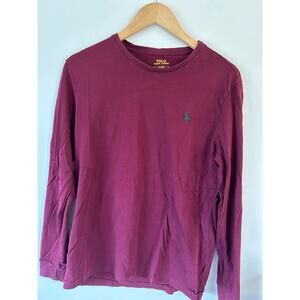 Polo Ralph Lauren mens long sleeve t shirt maroon size M